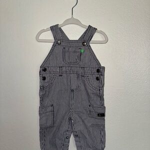 Carters Striped Overalls